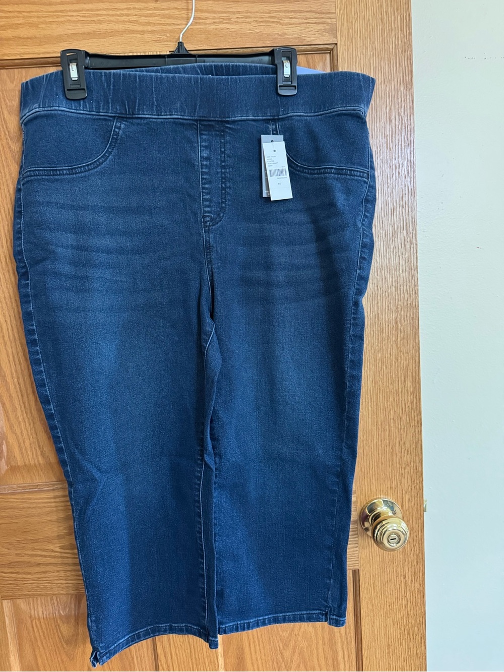 Lane Bryant Women’s Dark Blue Pull-On Pedal Jean